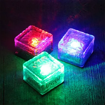 Thrisdar LED Solárne Podzemné Lampy Solárne Záhradné Palube Svetlo Tehla Ice Cube Cesta Poschodí svetlo Schodisko Trávnik Palube Solárne Pochovaný Lampy