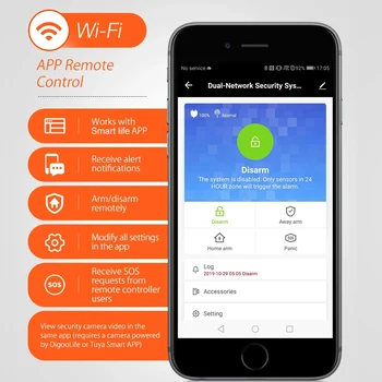 Tuya Smart Bezdrôtovú Domácu WIFI sieť GSM GPRS Zlodej Home Security S Detektor Pohybu Senzor proti Vlámaniu Systém Smart APP Život