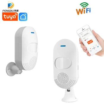 TUYA Smart Wifi PIR Senzor, Alarm Pasívny Infračervený Detektor s voice Pre Domácu Automatizáciu Domov Alarm Systém