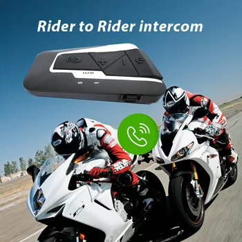 Univerzálny 1pcs 1200M Motocyklové Prilby Bluetooth Intercom Nepremokavé Bezdrôtový Bluetooth headset Moto palubného telefónu FM Rádio