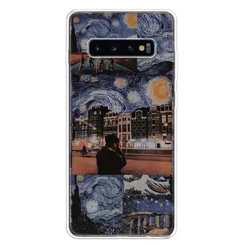 Van Gogh Olejové Maľby Umenie Telefón puzdro Pre Samsung Galaxy A51 A71 A50 A70 A80 A90 A01 A6 A7 A8 A10 A10S A20S A20E A30 A40 Plus Cov