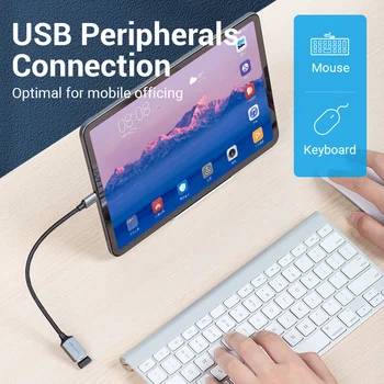 Vencie USB C do USB OTG USB 3.0 2.0 Typu C OTG Kábel, Konektor pre Samsung GalaxyS 10 MacBook Pro USB napájací Adaptér