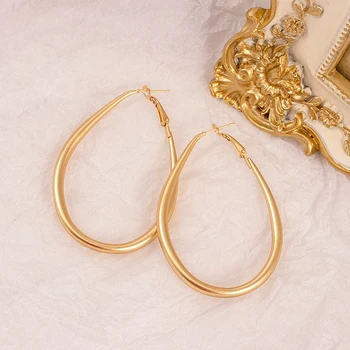 Vintage Matné Zlato Náušnice, Módne dámske Twisted Geometrické Vyhlásenie Visiace Náušnice Šperky 2020 Strany Šperky pendientes