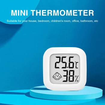 Vnútornú Teplotu/Vlhkosť Meter Jednoduché Mini Digital Hygrothermograph Presné Meranie Nástroja Praktické Ľahko Nainštalovať