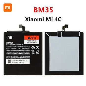 Xiao mi Pôvodnej BM35 3080mAh Batérie Pre Xiao Mi 4C M4C Mi4C BM35 Vysokej Kvality Telefón Náhradné Batérie