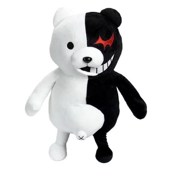 [ Zábavné ] 30 cm Roztomilý Kreslený Bábiky Dangan Ronpa Monokuma Bábika Plyšové Hračky Black White Bear Top Kvality modelu Deti dievča Hračky darček