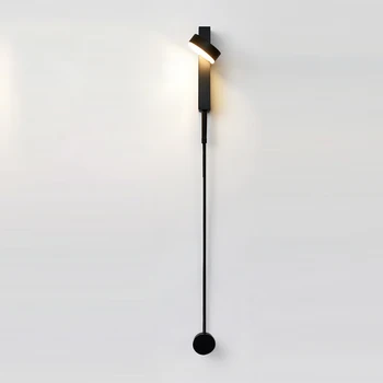 Škandinávsky Led Nástenné Lampy Zlato Otáčania Úprava Obývacej Izby, Spálne Dekorácie Minimalistický Nočné Osvetlenie Interiéru