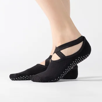 Ženy Vysokej Kvality Obväz Jogy Ponožky Anti-Slip Quick-Dry Tlmenie Pilates Balet Ponožky Dobrú Priľnavosť Pre Ženy Bavlnené Ponožky