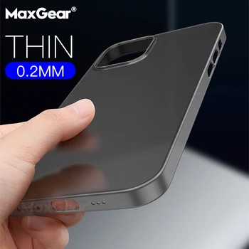 0,2 mm Ultra Tenké Tvrdé Mäkké puzdro Pre iPhone 12 mini 11 Pro X Xr Xs Max Matný PP Plast Zadný Kryt Pre iPhone SE 2 6 6 7 8 Plus