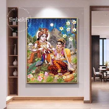 1 Ks Nový Príchod Pána Boha krišnu hinduistickej Módne Nástenné Plagáty Pre Obývacia Izba Moderného Domova Obrázky HD Plátne Obrazy