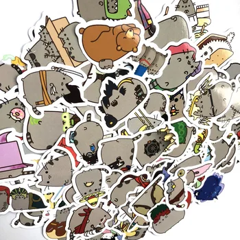 100sheets/Pack Kawaii Roztomilý Zvierat Mačka Nálepky Scrapbooking Nálepky na Album Denník Kufor Dekorácie, Samolepiace Nálepky Papier