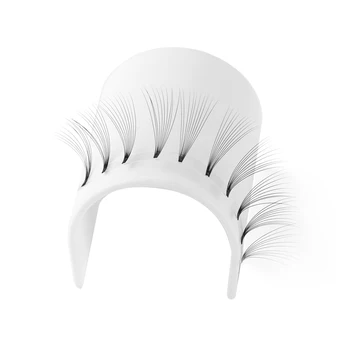 12 Riadkov ruskej Premade Objem Fanúšikov Mihalnicami 3D~10D C/D Curl 0.07 Hrúbka Tepelnej Lepia Mihalnice Rozšírenie make-up Nástroje