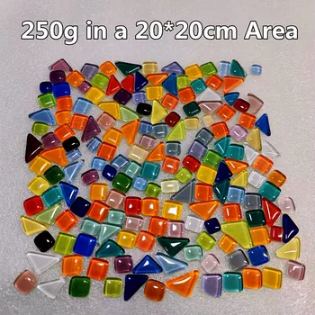 120 g(Cca. 85pcs) Nepravidelný Tvar, Sklo, Obkladačky Svetlé/Glitter Mozaiky Remeselné Materiály Square/Kosoštvorec Mozaiky Kamene