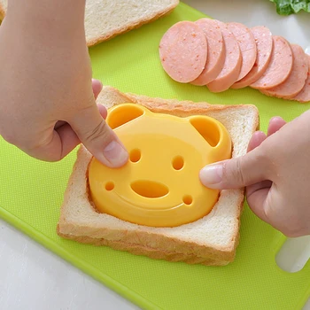 1pcs Krásne DIY Sandwich Formy Fréza Malého Medveďa Tvar Chlieb, Tortu Formy Maker Kreatívny Nástroj, Kuchynské Doplnky Tortu Nástroje