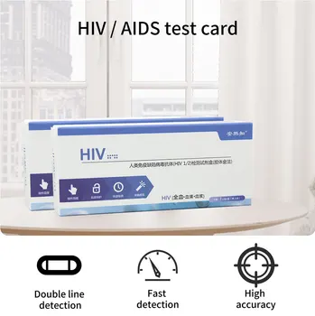 1pcs, V Domácnosti HIV1/2 Krvi Testovacie Súpravy na HIV AIDS Testovacích Súprav ( 99.9% Presné) Celý Krvi/Séra/Plazmy Test ochrana Osobných údajov Rýchle dodanie