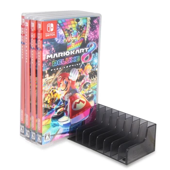 2 ks Úložné Poličky Hra Karty Box Úložný Stojan CD Disku Držiak Pre Nintendo Nintend Prepínač NS Pre 24pcs CD Disky alebo Držiteľa Karty