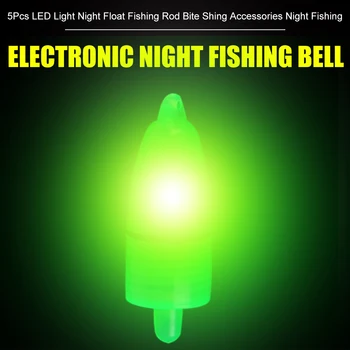 2021 5 ks Rybársky Prút Tip Skus LED Svetlo, Krúžok Bell Rybársky Prút Tip Klipy Nástroj Príslušenstvo Rybárske Zvony, Alarm, Svetelný Noc