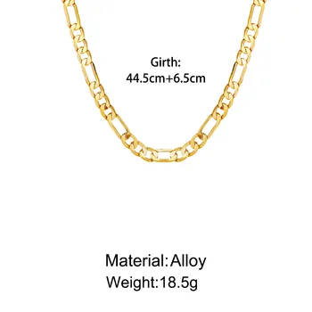 2021 Moderný Dizajn Zlatá Farba Žien Náhrdelník Osobnosti Bijoux Vyhlásenie Kovové Žena Strany Šperky