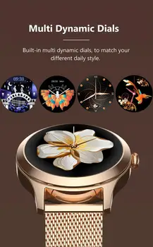 2021 SANLEPUS Štýlové dámske Smart Hodinky Luxusné Nepremokavé Náramkové hodinky z Nerezovej Ocele Bežné Dievčatá Smartwatch Pre Android iOS