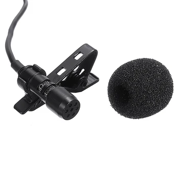 3,5 mm Mikrofón s certifikátom ctia Dual Head Kravatu Clip-on, ktoré zapadajú pre 3 až 4 Pól Počítače, Notebook, Fotoaparáty, Mobilné Telefónne Mikrofóny
