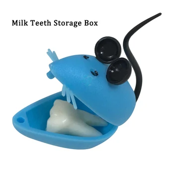 30pcs Mini Zuby Úložný Box Krásny Tvar Myši Box Roztomilý Tooth Fairy Box Dieťaťa Zub Zachrániť Kontajner Nástroj Pre Zubné darček