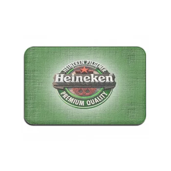 3D Pivo Heineken Vytlačené Podlahy, Koberce, Dvere, Chodby, Kuchyne, Podlahové Rohože, Matná protišmykové rohože, bez Zápachu a Durable_xldp31
