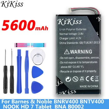 5600mAh BNA-B0002 batérie pre BARNES UŠĽACHTILÝ KÚT e-book BNRV400 BNTV400 KÚT HD 7 Tabliet batérie
