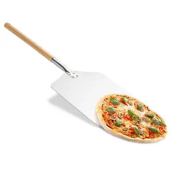 58 cm, Hliníkový Pizza Kôra Lopatu s Drevenou Rukoväťou, Tortu, Lopata na Pečenie Nástroje Syr Fréza Peelingy Zdvihákov Nástroj Pizza Lopatu
