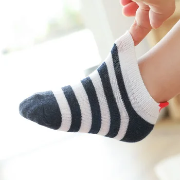 5Pairs/mnoho 0-2Y Roztomilý Krásne Krátke Detské Ponožky Červené Srdce pre Dievčatá Bavlna Oka Roztomilý Novonarodeného Chlapca, Batoľa, Biela Ponožka