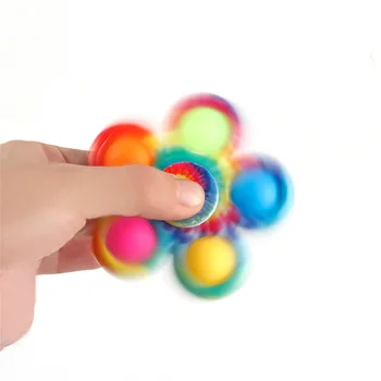 6 Stranách Push Jednoduchý Nové Novosti To Bublina Fidget Hračky Squeeze Zmyslové Proti Stresu Dospelých, Deti Zábavné Flip T