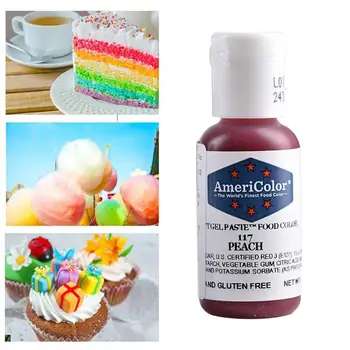 AC Jedlé Sfarbenie Americolor Americký potravinársky Pečenie Cream Cake Zdobenie Pečiva Tónovanie Macarons Creaming Pigment