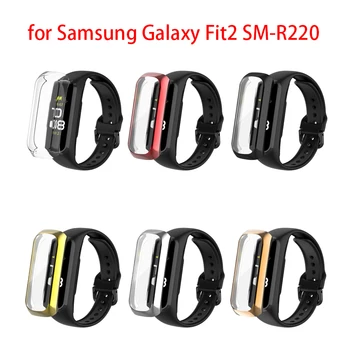 All-inclusive PC Ochranný Film Kryt Pre Samsung Galaxy Fit2 SM-R220 Smartwatch Screen Protector Samsung Galaxy Fit2 Prípade