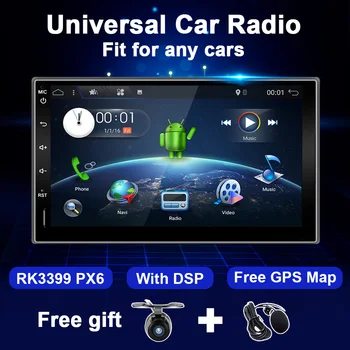 Android 10 autorádia Multimediálny Prehrávač Videa Univerzálny Záznamník 7 palcový Dotykový Displej Bluetooth, WIFI, GPS Navigácie 2 Din žiadne DVD