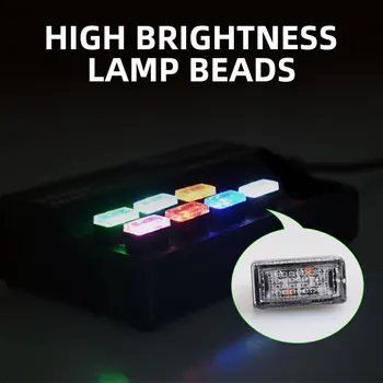 Auto Mini USB Atmosféru Svetlo 7 Farieb LED, Neónové Svetlo Interiéru Vozidla Mini LED Dekorácie Nočné Svetlo Auto Príslušenstvo Dodávky