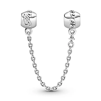 BOFUER Horúca Láska Star Bezpečnosti Reťazca Charms Srdce Perličiek Fit Pandora Striebro 925 Originálny Náramok Pre Ženy Prívesok DIY Šperky 666B