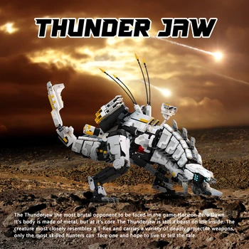 Buildmoc DIY MOC Super Horizont Dawn Thunder Zub Mechanické Monster Série Stavebné Bloky, hračky pre deti, darčeky