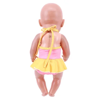 Bábiky Oblečenie Bee/Flamingo/Unicorn Plavky Pre 18-palcové American Doll Dievčatá a 43 cm Baby Nové Narodený Príslušenstvo Generácie Dieťa Hračku Darček