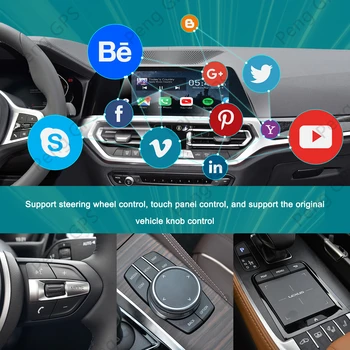 Carplay Ai Box na Mercedes Benz Auto Multimediálny Prehrávač systému Android Bezdrôtový Zrkadlo prepojenie Apple Carplay Android Auto Tv Box