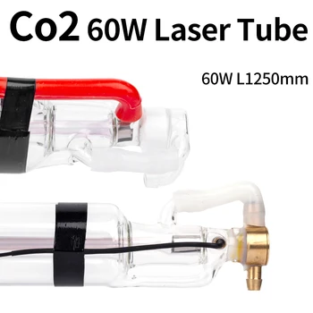 Co2 Laserové Trubice 60W 1250*55mm pre Co2 Laserové Gravírovanie/Rezacie Stroje