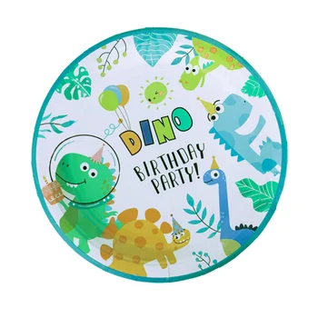 Dinosaurov Strana navrhne Jednorázový Riad Balón Dino Jungle Party Dekorácie 1. Narodeniny Party Decor Detský Baby Sprcha Chlapec