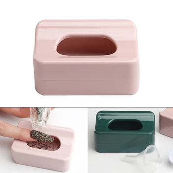 Dip Prášok Recyklácie Zásobník Systém Prípade Držiteľ Jar Úložný Box pre Nail Art Recyklácie Zásobník Kontajner s Dvojakým použitím pre francúzsku Manikúru
