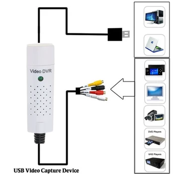 Horúce USB Audio Video Zachytiť Kartu horúce predaj pre Jednoduché spp Adaptér VHS Na DVD Video Capture Converter Pre Win7/8/XP