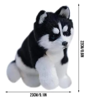 Husky pes hračka, plyšové hračky simulované animal model detí darček kawaii husky, pes, mačka, plyšové hračky L4