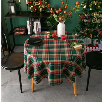 IN Nordic Štýl Retro Vianočný Obrus Obdĺžnikový Jedálenský Stôl Amerického Koberčeky okrúhly obrus Konferenčný Stolík Kryt Handričkou