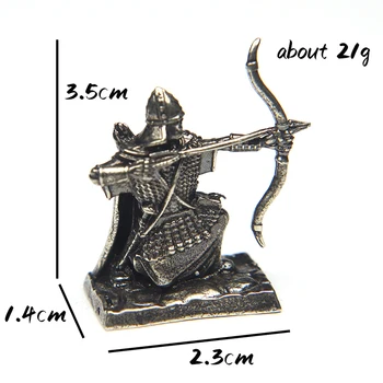 Kovu, Medi Stratil Rímsky Legionár, Archer Štít Vojakov Model Figúrky Miniatúry Ploche Hra Dekorácie, Hračky Ornament Darček