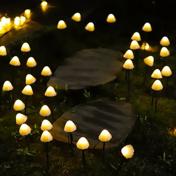 LED Solárne Svetlo Húb String Ľahké Nepremokavé Vonkajší Záhradný Trávnik Vkladov Lampy Dvore Umenia pre Domáce Dekorácie Dvore