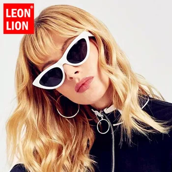 LeonLion Cat Eye Retro slnečné Okuliare Ženy 2021 Luxusné Značky Okuliare pre Ženy/Mužov Retro Okuliare Ženy Cateye Oculos De Sol