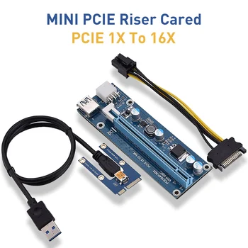 Mini PCI-E slot karty PCI Express 16X Stúpačky Extender Karty mPCIe PCI-e slot Ťažba Karty pre Notebook Notebook EXP GDC BTC Antminer Baník