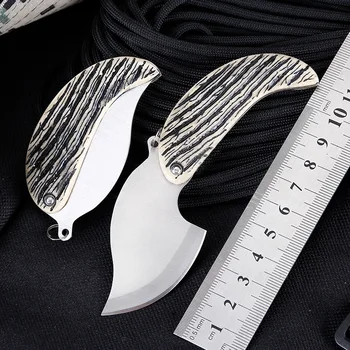 Mini Prenosné Darček Nôž Na Ovocie Leaf Nôž Vonkajšie Multifunkčné Skladací Nôž Keychain