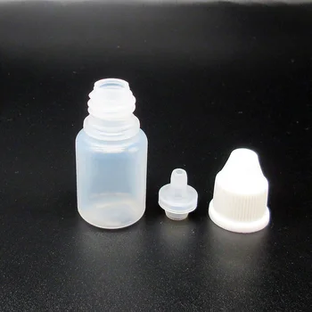 Mäkké LDPE 5ml Mini Kvapkadla Fľaše,Kvapalné Naplniteľné Prázdne Stlačiteľný Fľaša so Skrutkovacím uzáverom a Tip,Fajčenie skladovanie oleja 10pcs/veľa